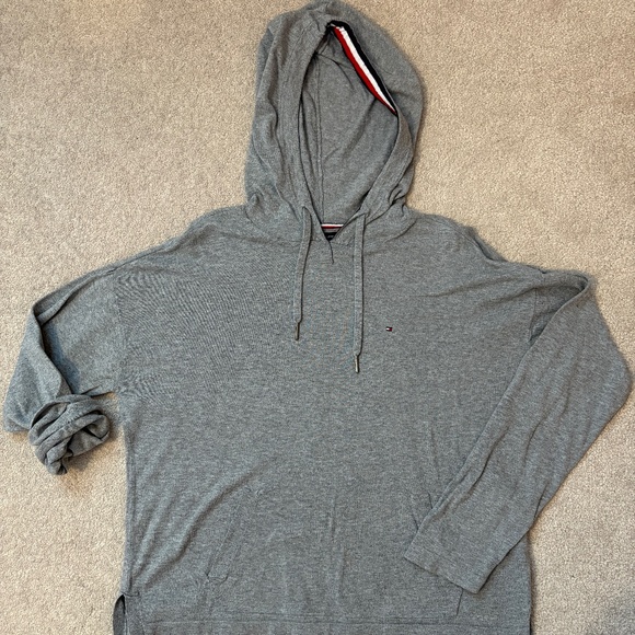 Tommy Hilfiger Relaxed Boxy Knit Hooded Sweater - Picture 1 of 5
